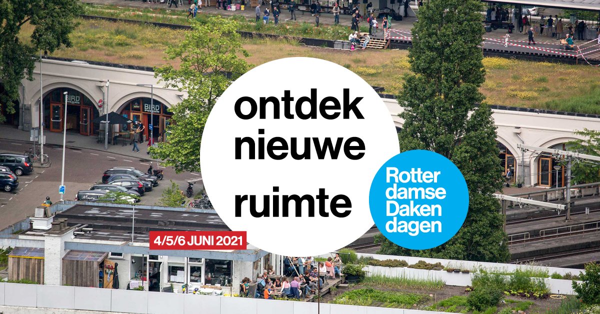 De Rotterdamse Dakendagen 2021 gaan door van 4 t/m 6 juni! Ontdek nieuwe ruimte met stadswandelingen op hoog niveau. Op 12 mei start de kaartverkoop. Meld je aan voor de nieuwsbrief en ontvang updates: bit.ly/Dakendagen2021 #dakendagen2021

Foto: Frank Hanswijk