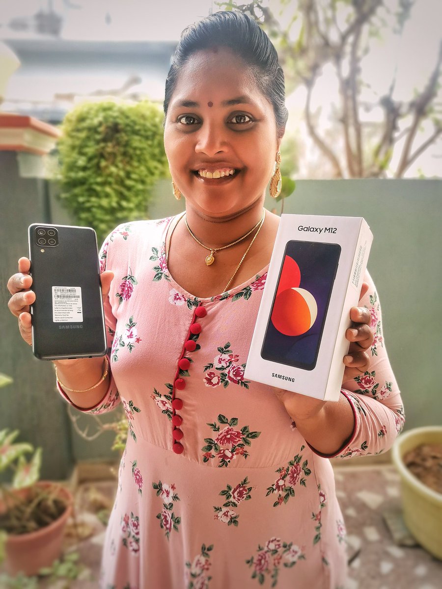 SanthiNaga's tweet photo. Thank you so much @amazondotin for sending me this Amazing phone from @samsungindia which I won on
#M12onAmazonSpecials contest.
Simply Love it ๐โค๏ธ
#SamsungM12 #IwonOnAmazon
.
#Samsung #AmazonIndia #SamsungIndia #MonsterReloaded https://t.co/KHTSEIFqAV