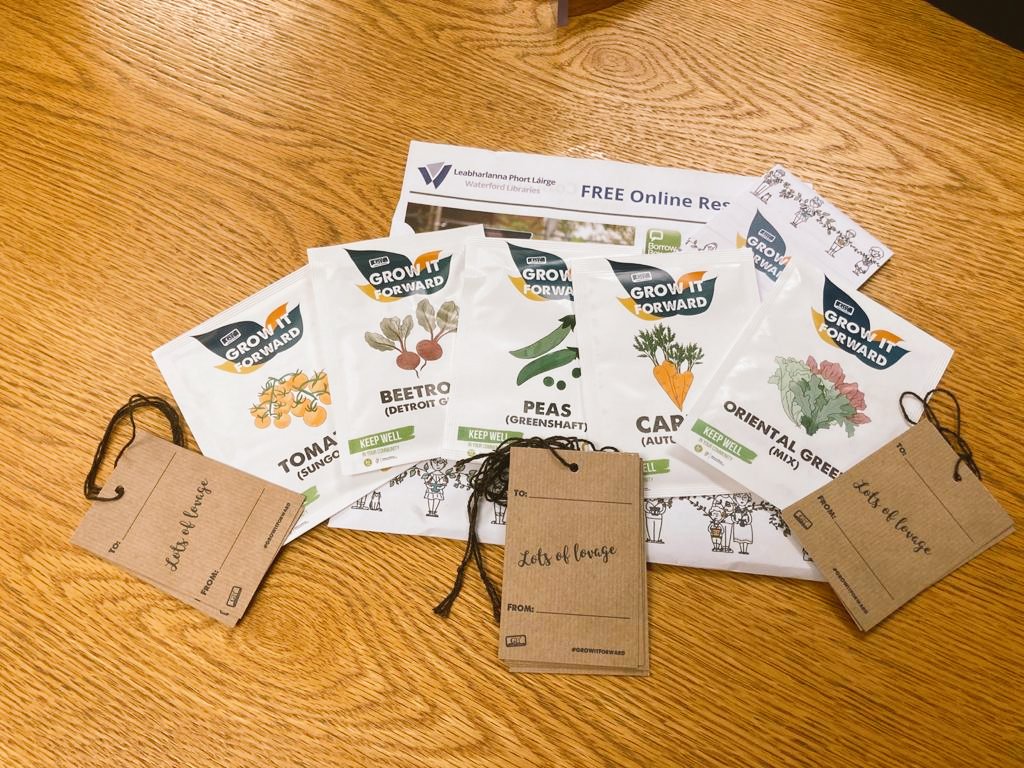 We're busy getting all our GIY seed packs ready for posting this week! 

Send your name and address to us at tramorelibrary@waterfordcouncil.ie and get involved in growing and sharing vegetables and seeds with your family and neighbours. 🌱🌱

#GrowItForward #KeepWell