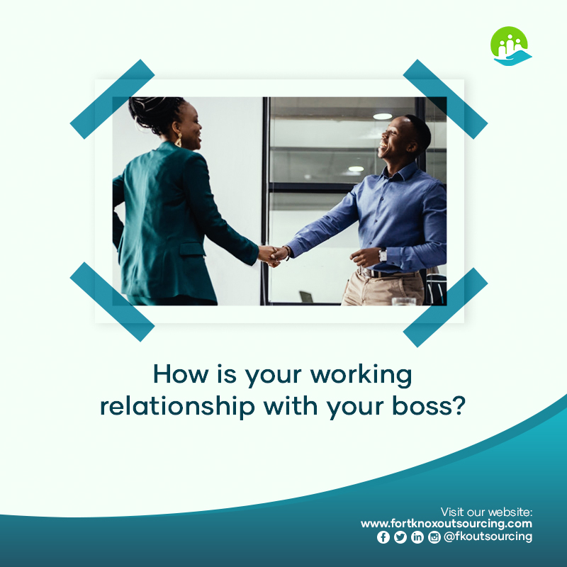 fkoutsourcing's tweet image. In most jobs, you’re going to have to work under a #boss and your working relationship with your boss is important. When you can perform your duties in a way that is pleasing to your boss, the more likely it is that your boss will recognize you for it.

#EmployeeTips