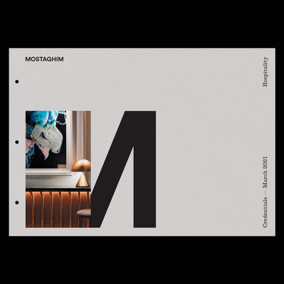 Mostaghim - Brand Identity &amp; Website. A Sydney based Architectural practice recognised for its work across hospitality, commercial, and residential developments. With a growing profile and large-scale commissions, they needed a new brand to reflect the calibre of their work.