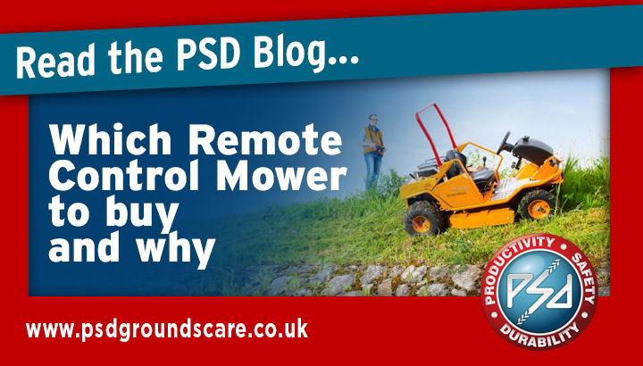PSDgroundscare's tweet photo. Remote Control Mowers have been designed to reduce health and safety issues in regards to #workingonslopes, near water courses or in environments were operators can be at risk.

Find out how to choose the right #remotecontrolmower
https://t.co/I6z5FormkS
#koppl #asmotor https://t.co/9YF6OPRzAR