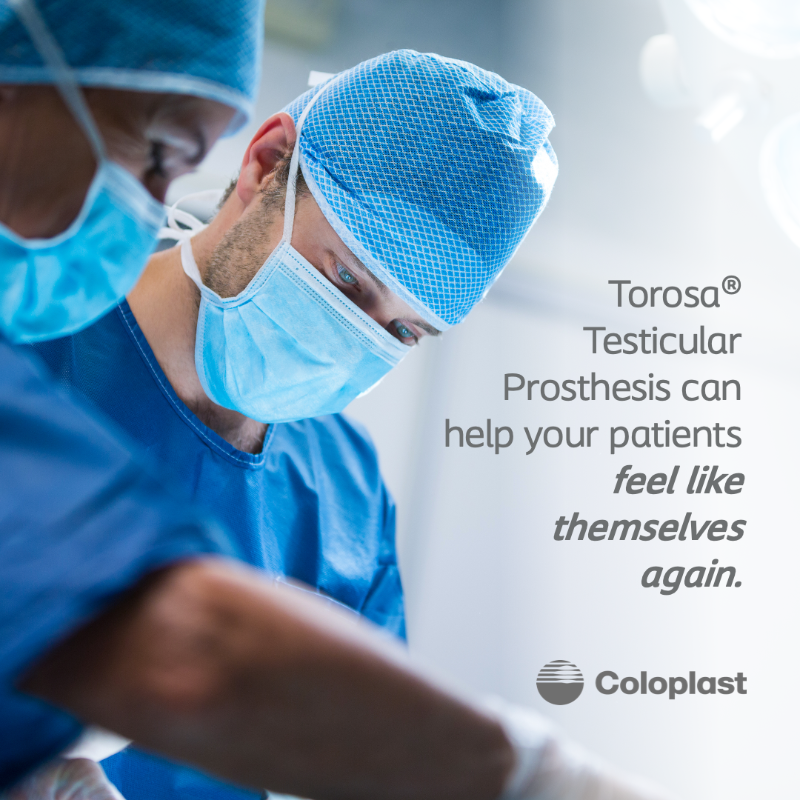 Coloplast_MD's tweet photo. Dr. Coward and Dr. Hayon found that simply the offer of a testicular prosthesis can be psychologically beneficial; yet Dr. Lipschultz found only 50% of #orchiectomy patients were counseled by their physician about them. #TCAwareness #Torosa #UroSoMe