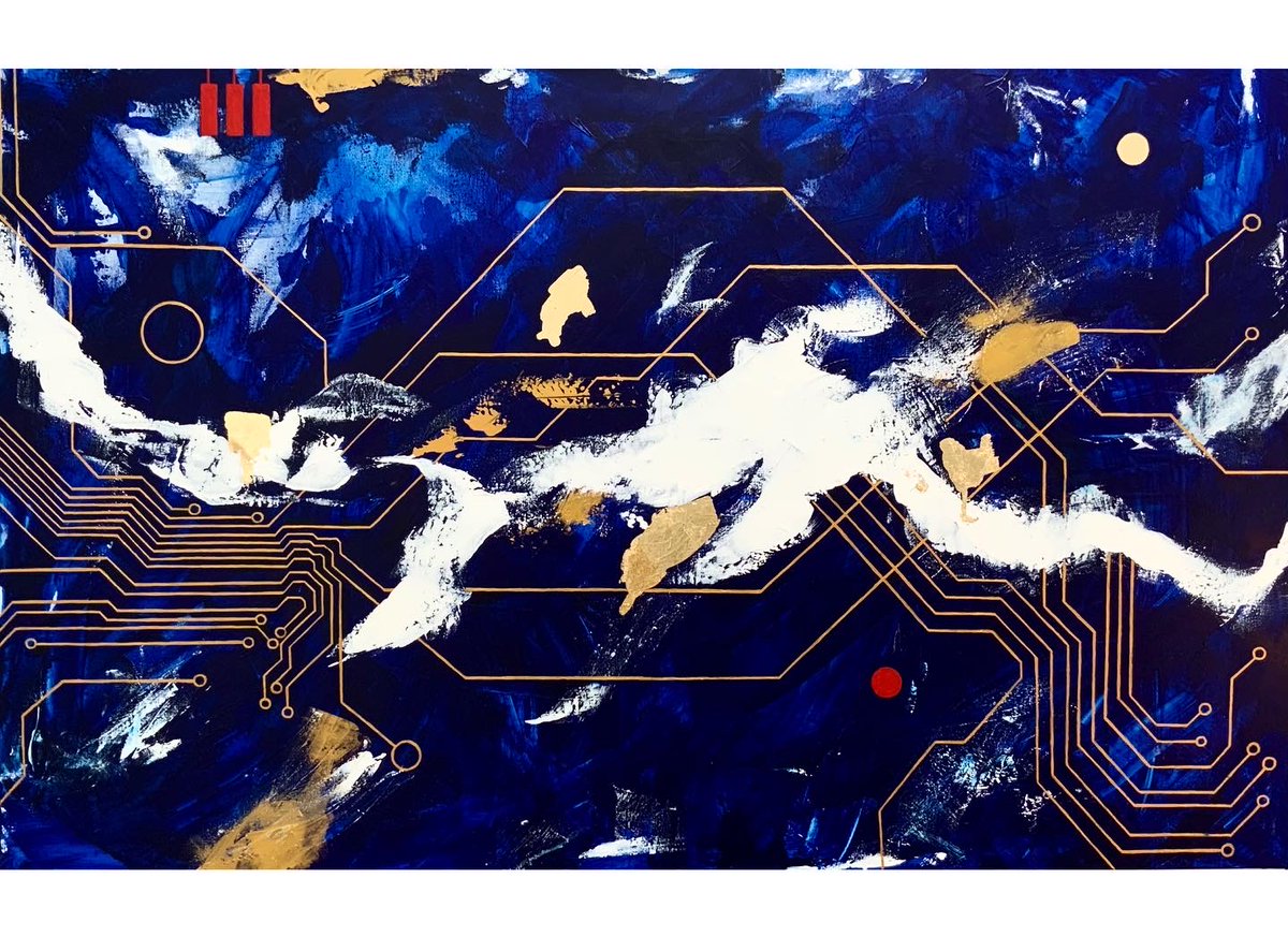 natacha_ivaldi's tweet photo. « Les chemins croisés », ma dernière peinture sur toile ! 
Je parle de chemins de vies, de famille, de destin... ✨

Qu’est ce que ça vous évoque ? https://t.co/gCljhqvLah