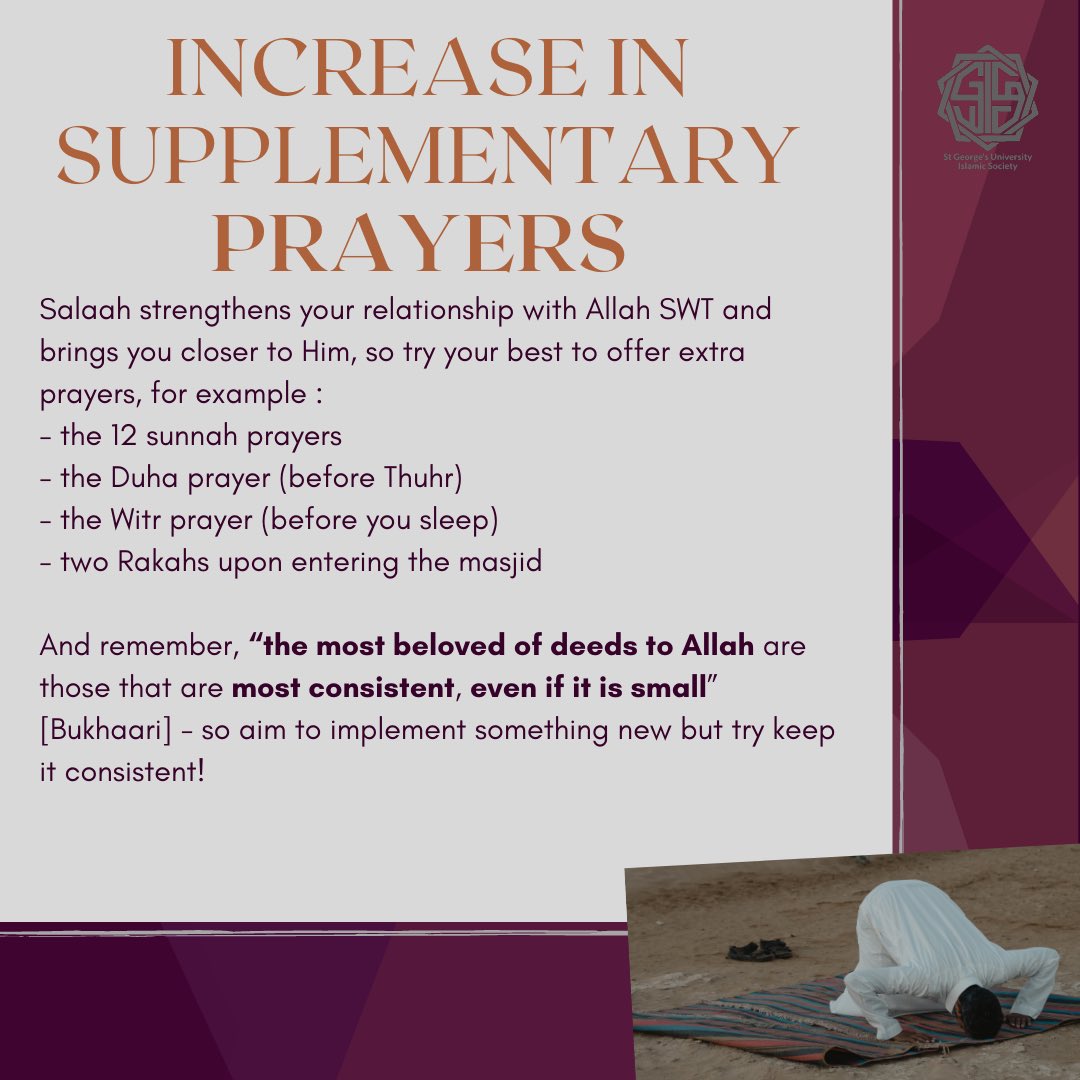sgulisoc's tweet photo. 💫With 7 days left to go for Ramadan, we have put together a series of tips that we can all strive to follow before and during this blessed month!! 

اَللّهُمَّ بَلِّغْنَا رَمَضَان 🌟 https://t.co/a8YI2cDCTZ