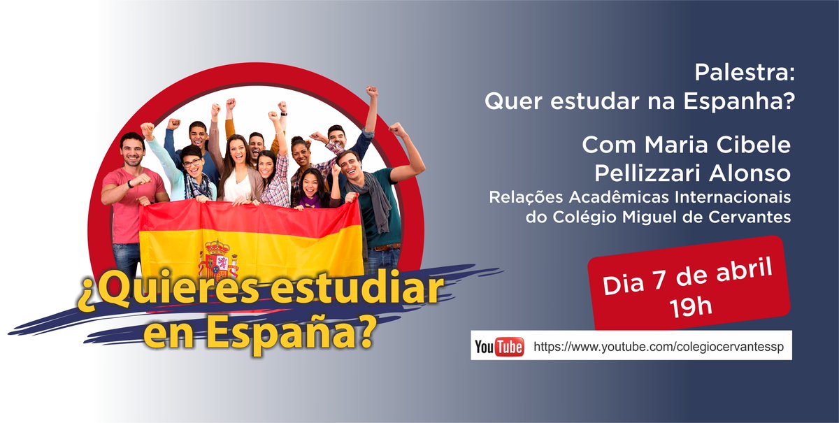 O Colégio Miguel de Cervantes tem a satisfação de convidá-los para uma palestra informativa sobre as vantagens de estudar em uma universidade espanhola e as formas de ingresso.   youtube.com/watch?v=d0IWMs…