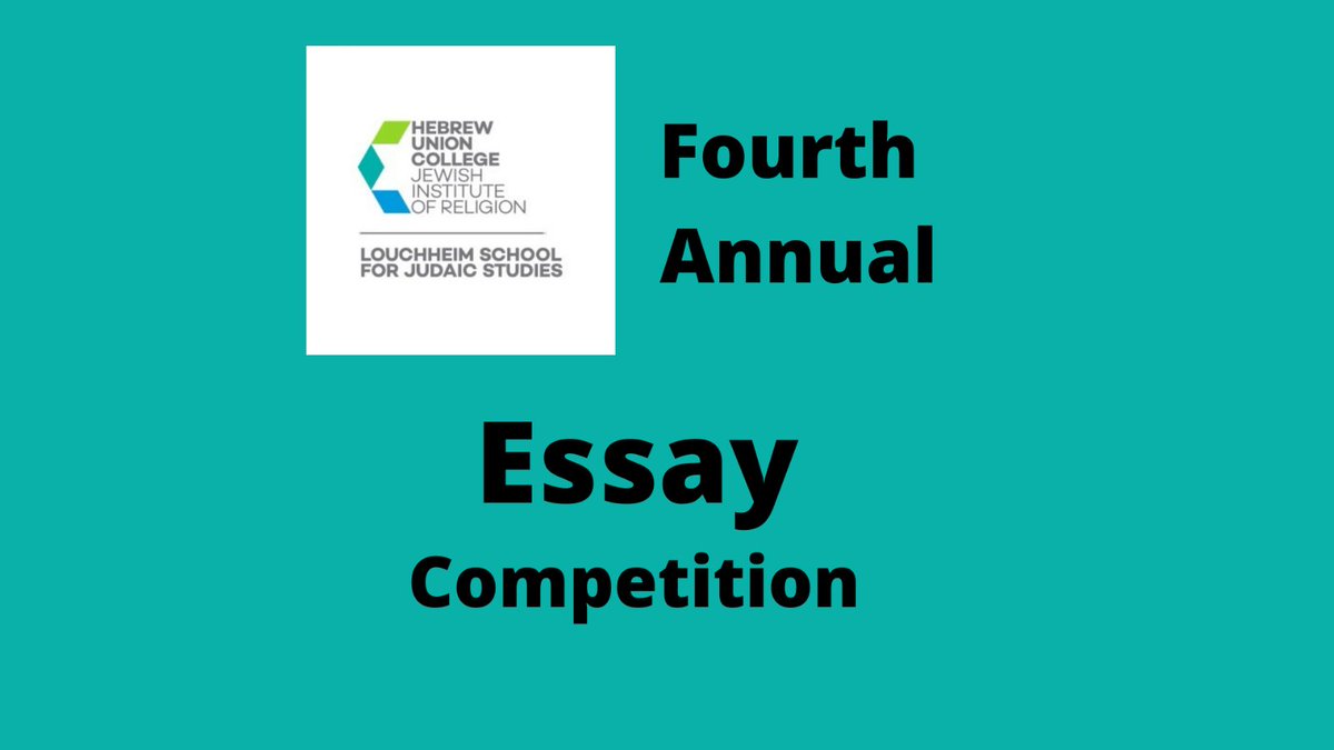 jstudiesusc's tweet photo. Just a reminder that the 2021 Louchheim School for Judaic Studies Essay Competition deadline is Monday, April 12, 2021, 9:00 am

1st place wins $500!

Submit your entries on the website. 
https://t.co/nLPPV6iEbq https://t.co/mXz6R4HBz3