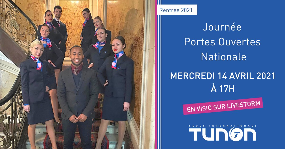 [#eJPO / #Savethedate / #14avril]
Rendez-vous le mercredi 14 avril à 17h pour participer à notre Journée Portes Ouvertes Nationale en vidéo à distance 🎓✨
📍Pour participer, rendez-vous ici : bit.ly/39ICXEA