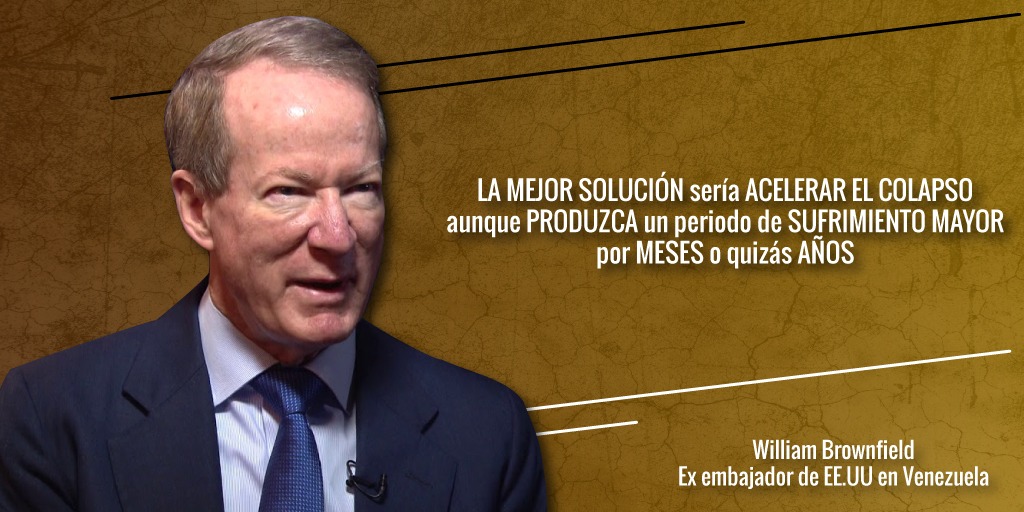 William Brownfield, ex embajador de EEUU en Venezuela, hablo de la "necesidad" de producir un "sufrimiento mayor" al pueblo  a través de más sanciones.

Ahora utilizan al gobierno de Cabo Verde con el secuestro del embajador #ASaab 

#UlissesCorreiaTorturador