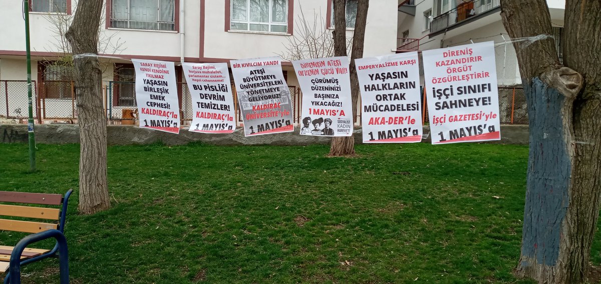 AkaderMamak's tweet photo. @kaldiracdergisi 
@skadinhareketi 
@iscigazetesi 
#Tuzluçayır
"Madem yasalarınız yalnızca size uygun, o vakit yalnızca siz uyun!"

Keyfî yasakları yok etmek için hep birlikte kitlesel #1Mayıs örgütleyelim 
Her Gün 1 Mayıs Her Gün Kavga
#Yaşasın1Mayıs 
#1mayıs2021 https://t.co/0MmyHeluHF