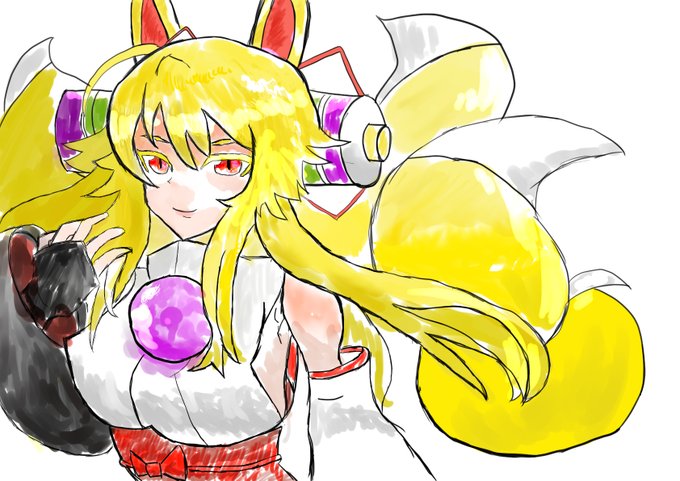 手探りで色塗ってみました
#神羅万象
#絵師さんと繋がりたい 