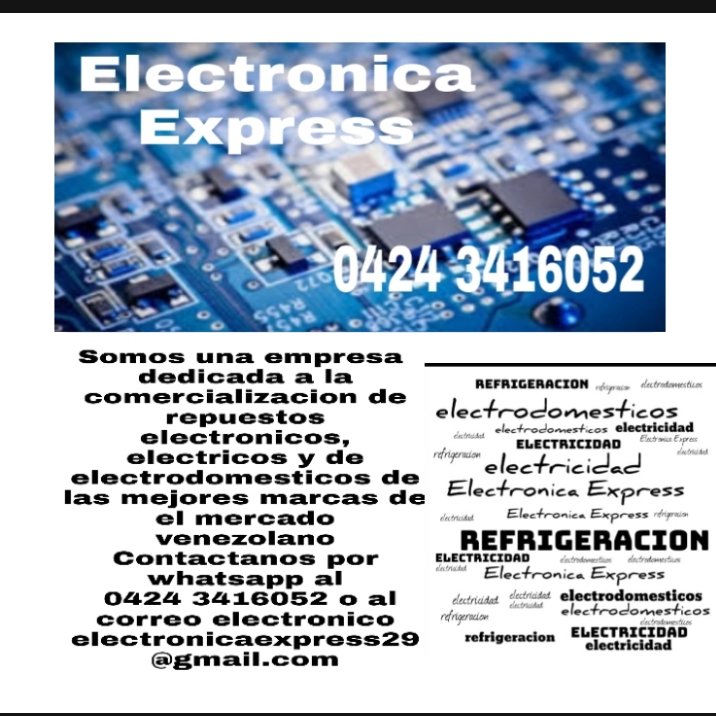 electronicaexp1's tweet image. Si buscas algún repuesto...Contáctanos...