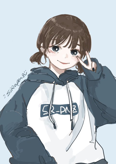 パーカー女子のtwitterイラスト検索結果