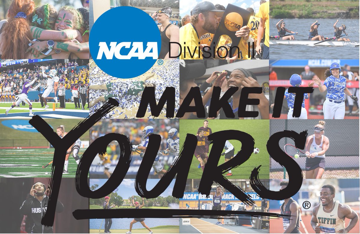 Today on #NationalStudentAthleteDay, we applaud the celebrations, hard work and perseverance of our Division II student-athletes!

We thank you for your dedication on and off the field 🏆.

#MakeItYours | #NCAAD2