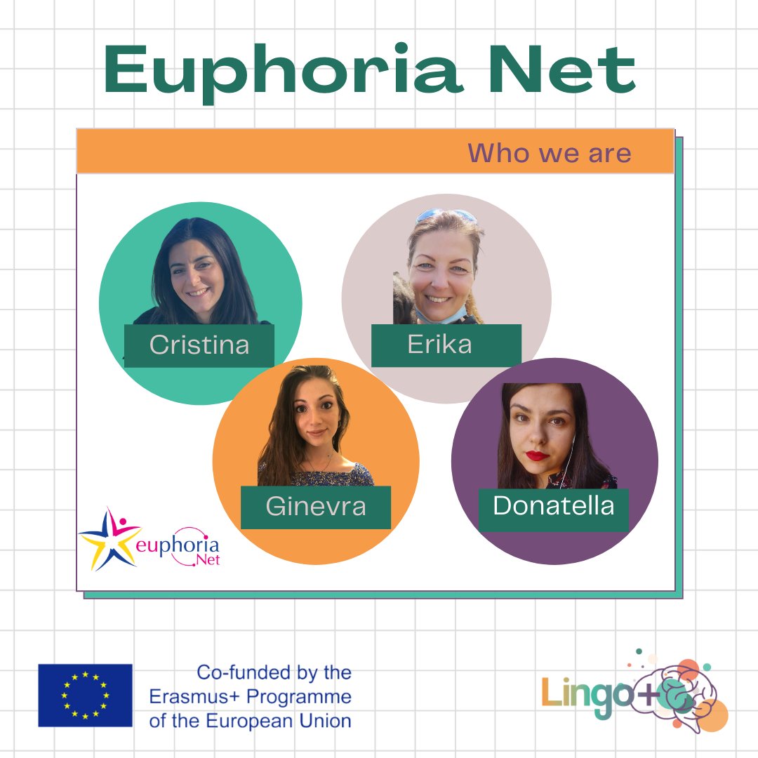 LingoPlusEU's tweet photo. Today we introduce to you our Italian Partner @EuphoriaNetSrl.
Euphoria is a company based in Rome, very active in EU projects bringing innovation into education.
For more info on their projects, visit the website https://t.co/XSl0QPRUgM . https://t.co/cXRJmfxVE3