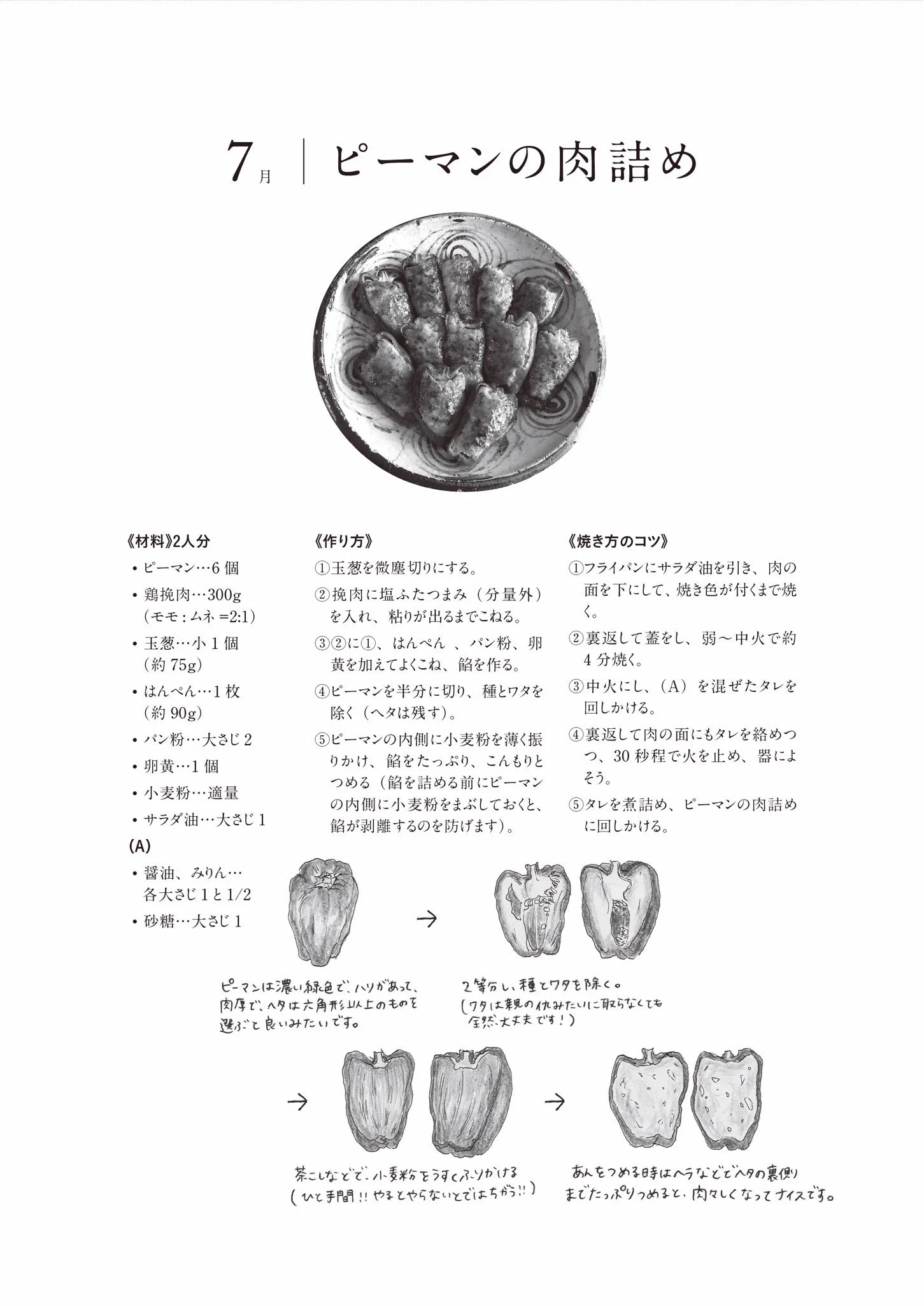 今夜のおかずはピーマンの肉詰めで決まり！はんぺん入りだから軽くて美味しい！