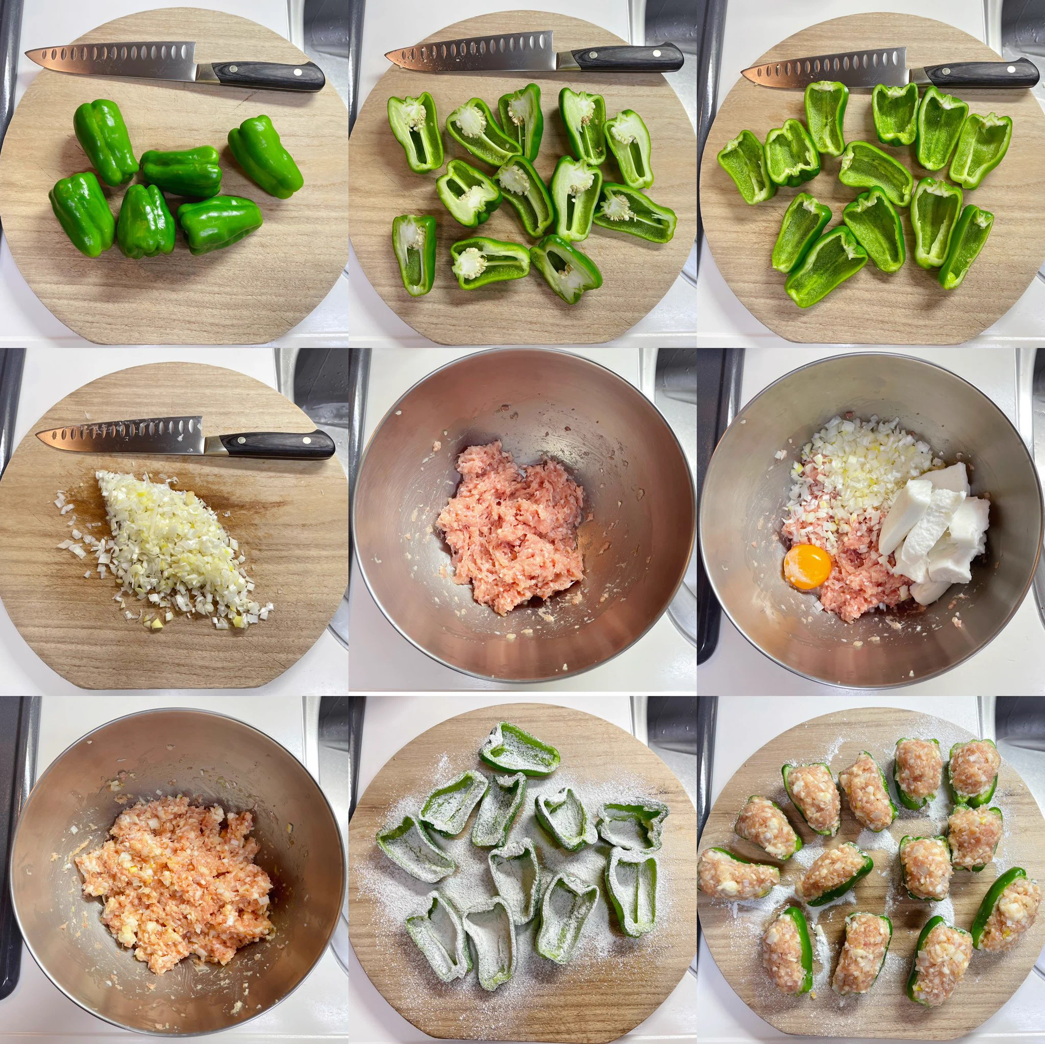 今夜のおかずはピーマンの肉詰めで決まり！はんぺん入りだから軽くて美味しい！
