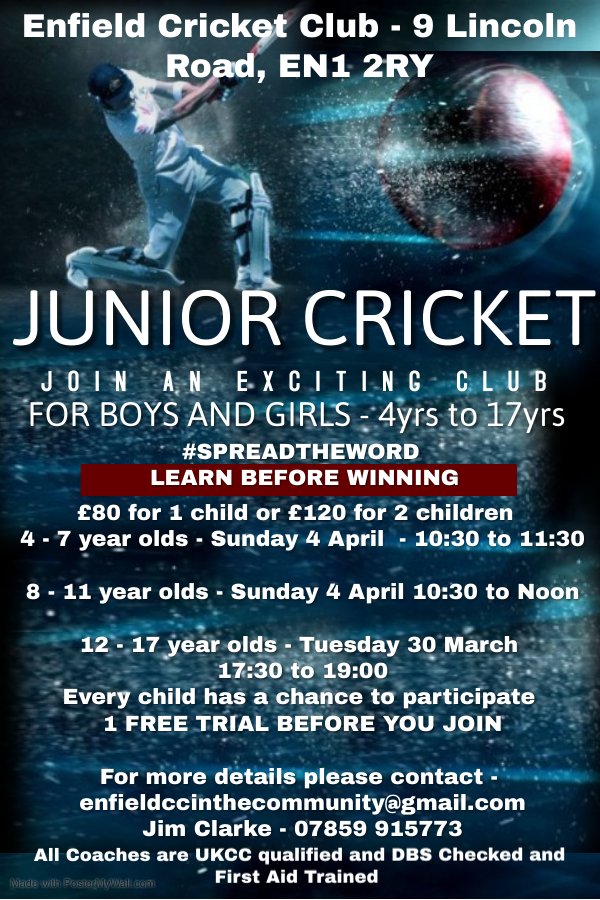 Enfield Cricket Club tweet media