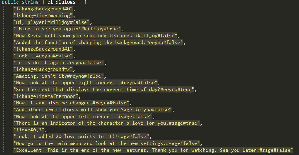 exe_fileee's tweet photo. The game was completely ready to create modifications. Writing a story for the game looks like this: https://t.co/GK7Q23s2PZ