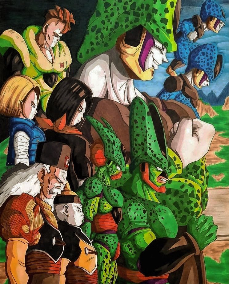 mr_moon_85's tweet photo. Dope #ArtWork ✍️ Artist: UnKnown
#DBZ 🐉 #CellSaga
#Android16 #Android18 #Android17
#Android19 #Android20 #PerfectCell #CellJr
#ImperfectCell #SemiPerfectCell
#TwoKoolGeeks 🤓 #MrMoon 🤫 https://t.co/2PPj0MwJ0G