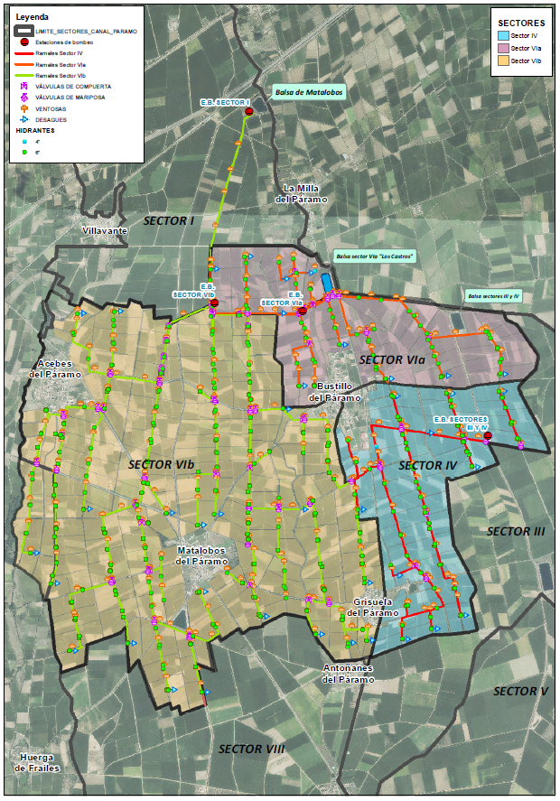 cgrCanalParamo's tweet image. PLANO ACTUACIONES S.VIa - S.VIb - S.IV