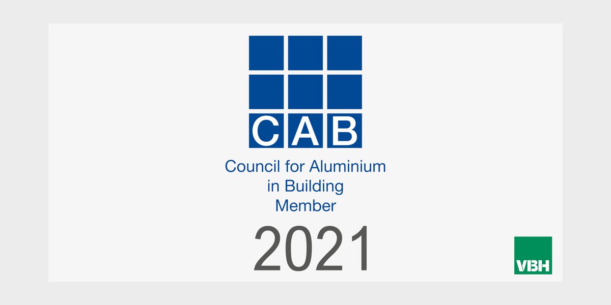 VBHGB's tweet photo. We're delighted to continue our membership of the Council for Aluminium in Building @CABaluminium for another year. We have more exciting products for aluminium windows &amp; doors launching soon. #INNOVATIONwithoutlimits https://t.co/qSISQKUslo
