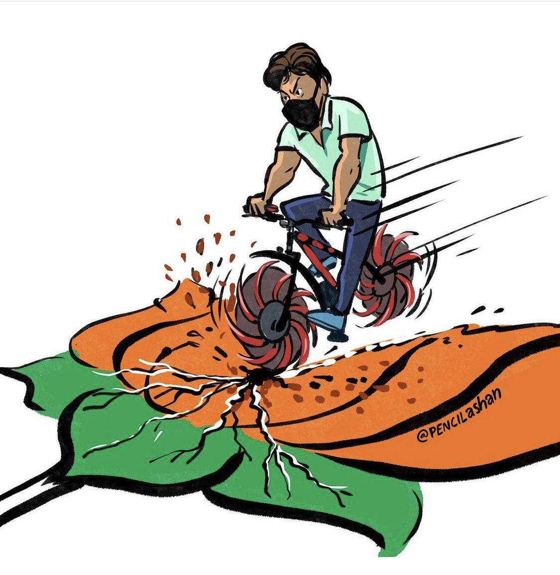 ajyouq's tweet image. It’s not just ride, it’s political statement 
#ThalapathyVijay 🔥