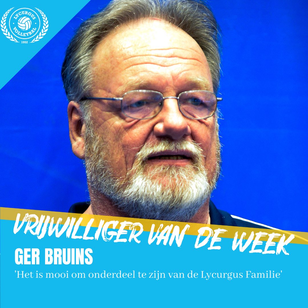💙VRIJWILLIGER VAN DE WEEK💙
Wie? Ger Bruins
Leeftijd? 63 jaar 
Hoelang al betrokken? Sinds 2013. 
Waar klopt jouw #bluearmy💙 hart sneller van? : Als alles goed opgebouwd is.
Mooiste moment? De overwinning met 4300 man toen we voor het eerst landskampioen werden.
#SAMENzichtbaar