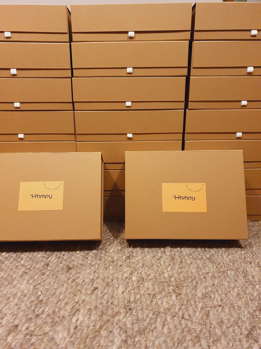 AndHampy's tweet photo. Easter is coming and we are getting busy at #Hampy. Another 23 bespoke hampers ready to go to a fantastic media team - a generous thank you from the company manager for their hard work &amp; high spirit throughout the last year. What a thoughtful surprise, &amp; just what we love doing🥳 https://t.co/W5NMRADVWK