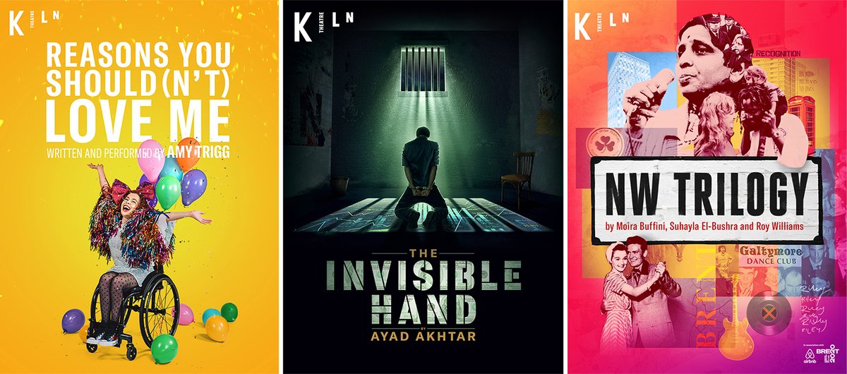 We're delighted to be associated with the @KilnTheatre  new season of plays as they reopen their doors and welcome audiences back May 21. Congratulations to @IRubasingham and everyone involved! #TheInvisibleHand #ReasonsYouShouldntLoveMe #NWTrilogy