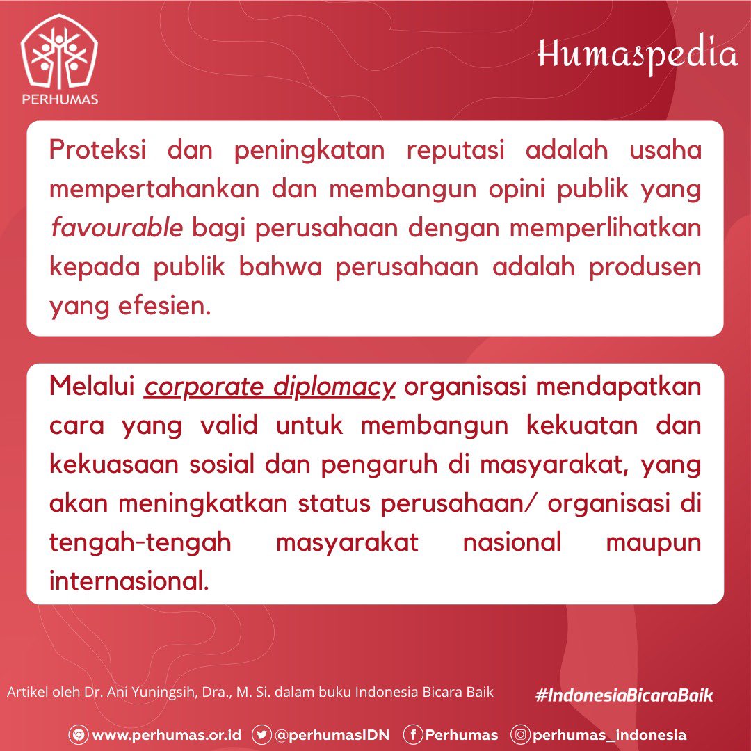 PerhumasIDN's tweet photo. Rusaknya reputasi perusahaan atau organisasi dapat disebabkan oleh beberapa hal baik dari internal ataupun eksternal.
Yuk, Sobat Humas simak informasinya!β¨
#PERHUMAS #Humaspedia #Reputasi #IndonesiaBicaraBaik
#PERHUMASuntukIndonesia https://t.co/z6RERx7mw1