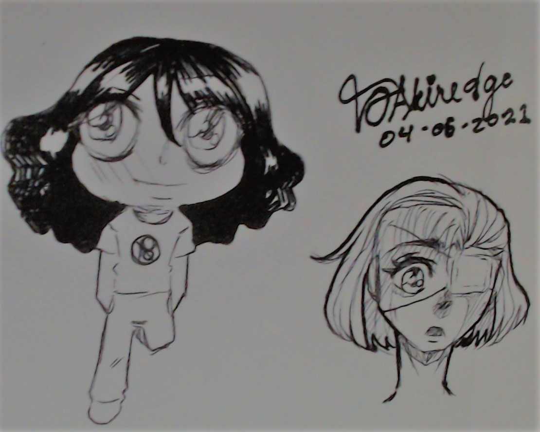 vo_akiredge_art's tweet photo. Random sketch, and this time, I did not draw it digitally. What do you guys think?
#drawing #sketch #nocolor #justink #wavyhair #hair #eyepatch #girls #chibi #random #randomsketch #traditionalart #traditional #art #badqualitycamera https://t.co/pLCiOdDsJd