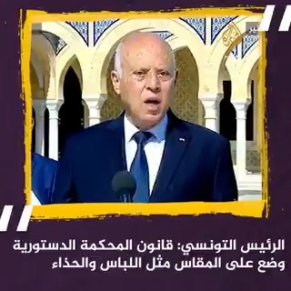 الرئيس التونسي قيس سعيد لدي حق الفيتو وقانون المحكمة الدستورية وضع على المقاس مثل اللباس والحذاء تونس