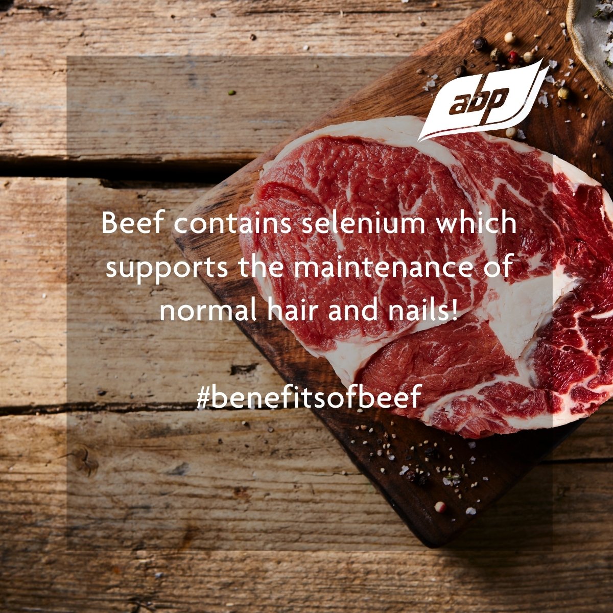 AbpFoods's tweet photo. Did you know that eating beef is good for your hair and nails?  Beef contains selenium which supports the maintenance of normal hair and nails. Find out more at @Bordbia  https://t.co/cplr2cV32T  #BenefitsOfBeef #BalancedDiet https://t.co/Ehw7R1XKNV