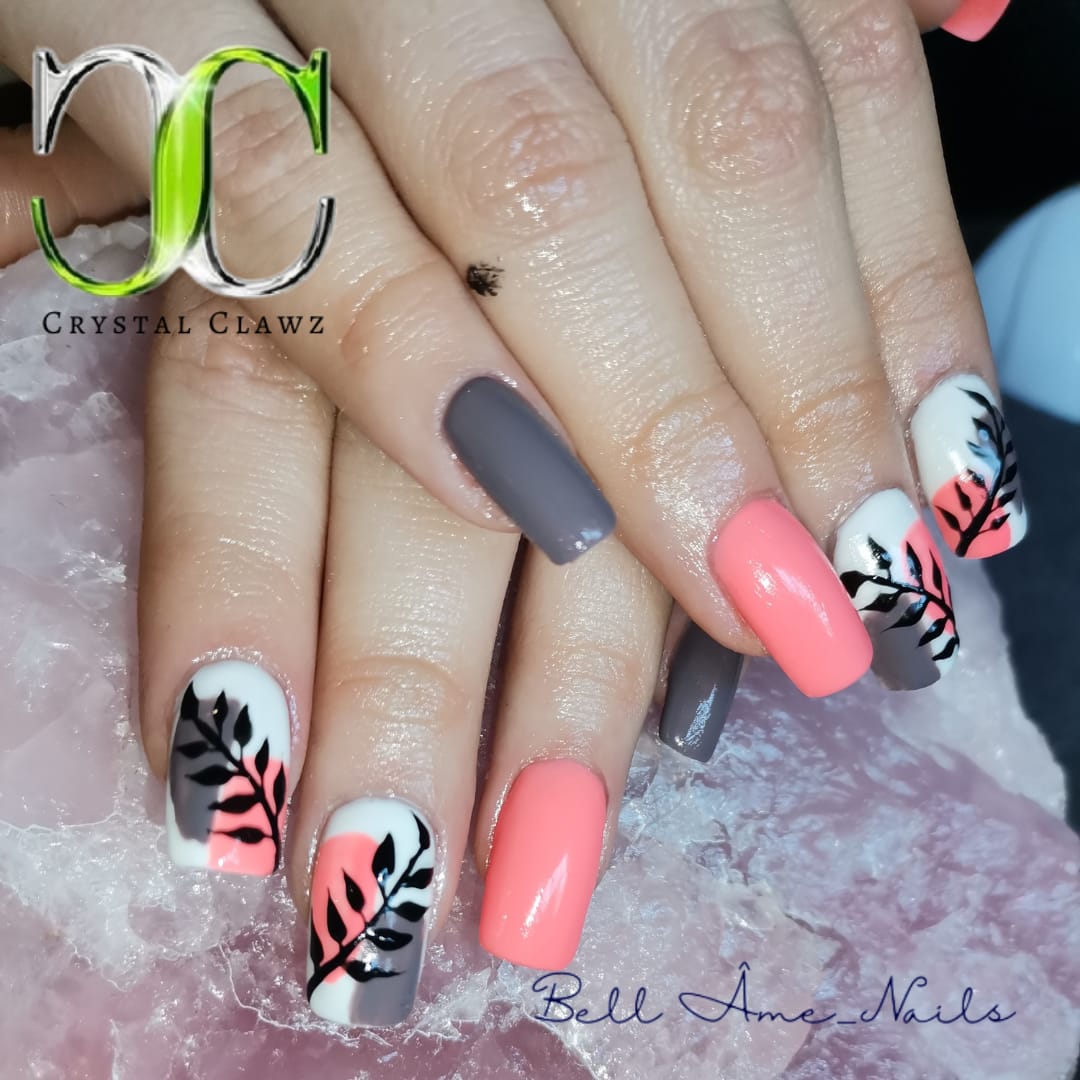 Crystal Clawz Al Twitter Mother And Daughter Sets Products Used Full Flexipro Tips Medium Square Rubber Base Clear Colour Essentials 121 And 001 Creme D Lux 078 Liner Gel