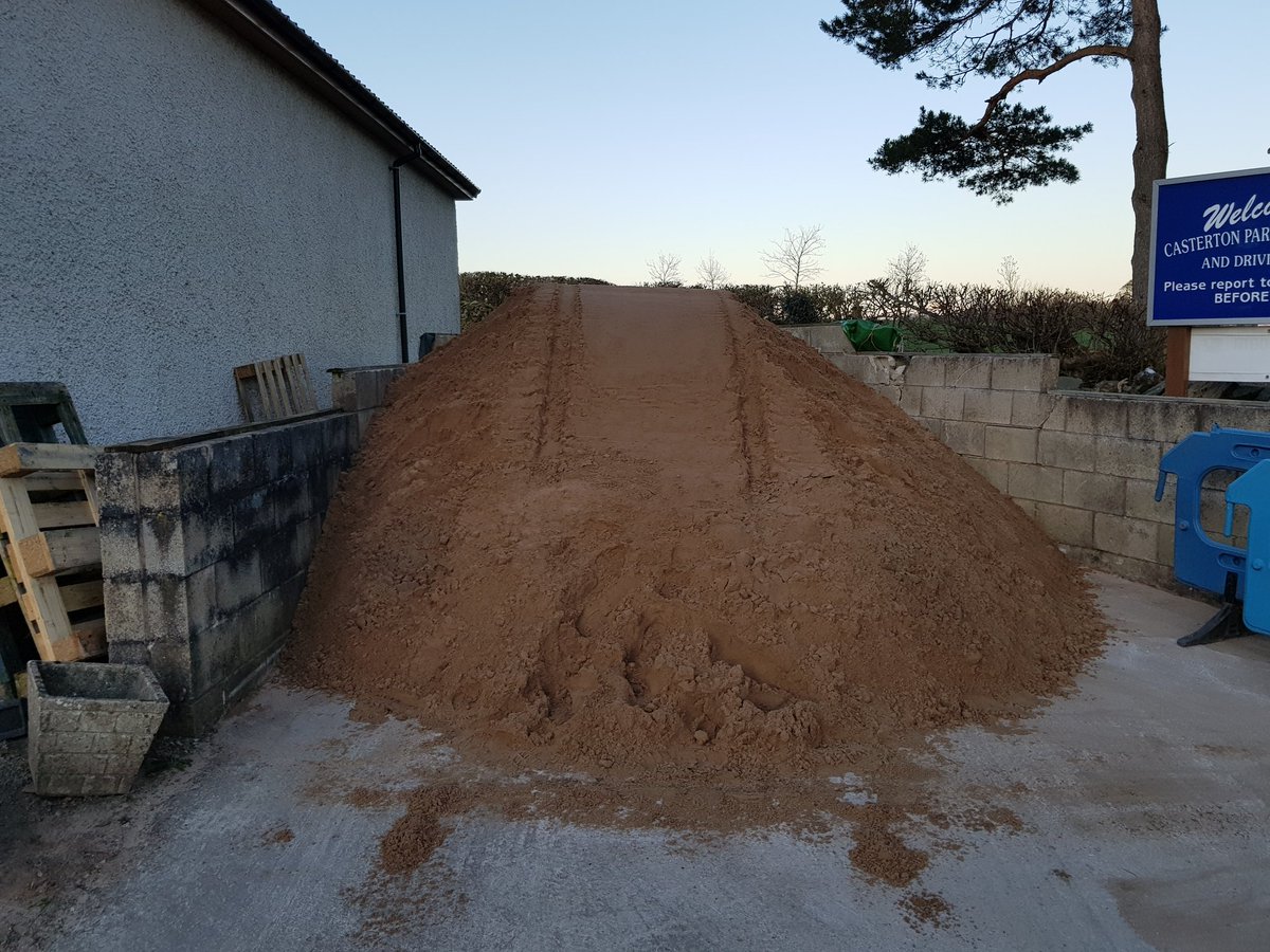 More Bunker sand  has arrived today! Ready to put in the new bunkers.