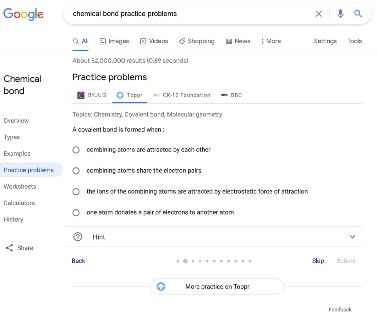 Des problèmes mathématiques ou scientifiques peuvent être affichés sur les pages de résultats #Google. Les sites d'éducation peuvent utiliser les balises « Practice problems » et « Math solvers » (en anglais uniquement) pour afficher des résultats enrichis. #SEO
