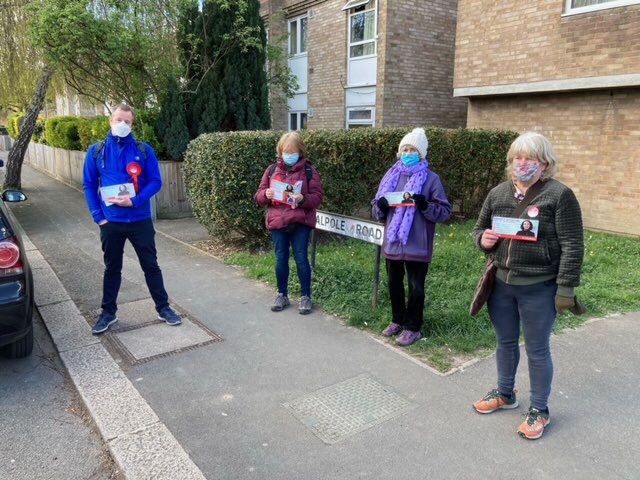 SteveGuichard's tweet photo. ....Labour members out in Teddington this morning campaigning for @CandiceAtterton @SadiqKhan https://t.co/HYlvzsCAg4