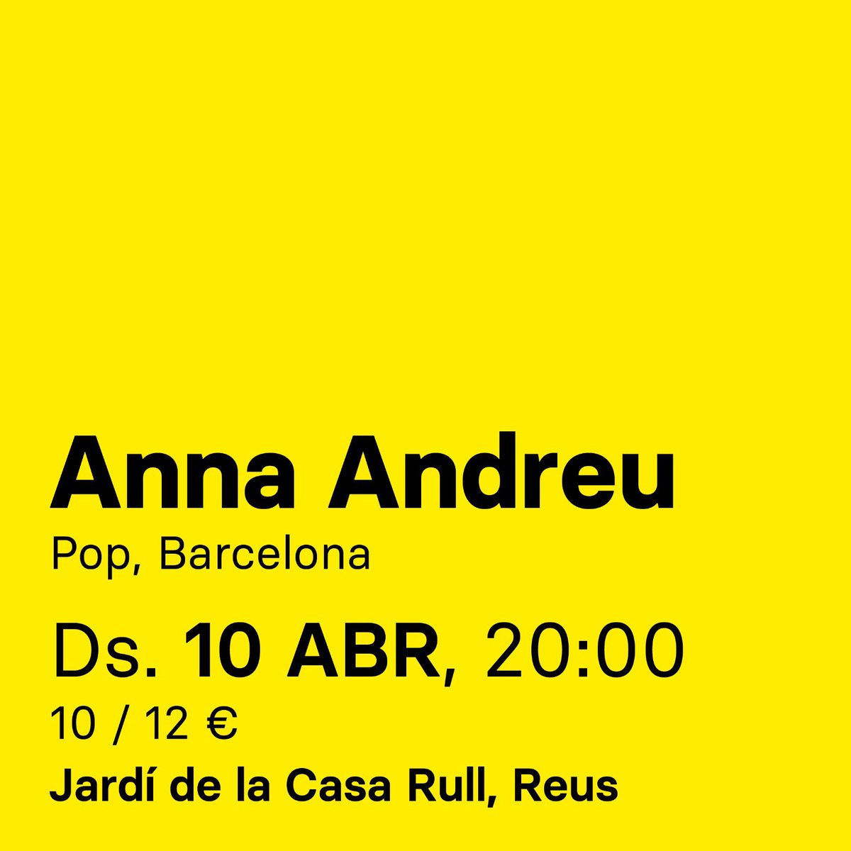 ACAnimat's tweet photo. Compte enrere per al 1r concert de l'#RCC! Aquest dissabte l'@Anna_Andreu_ donarà el tret de sortida amb “Els Mals Costums” 🎼, un concert que promet ser càlid, inspirador i màgic. 

👉Reconnecta amb la cultura!

📅 10/04/21 ➡ 20h
📍 @jardidelacasarull
🎟 https://t.co/Dsac06P8FH https://t.co/64sHExHwKU