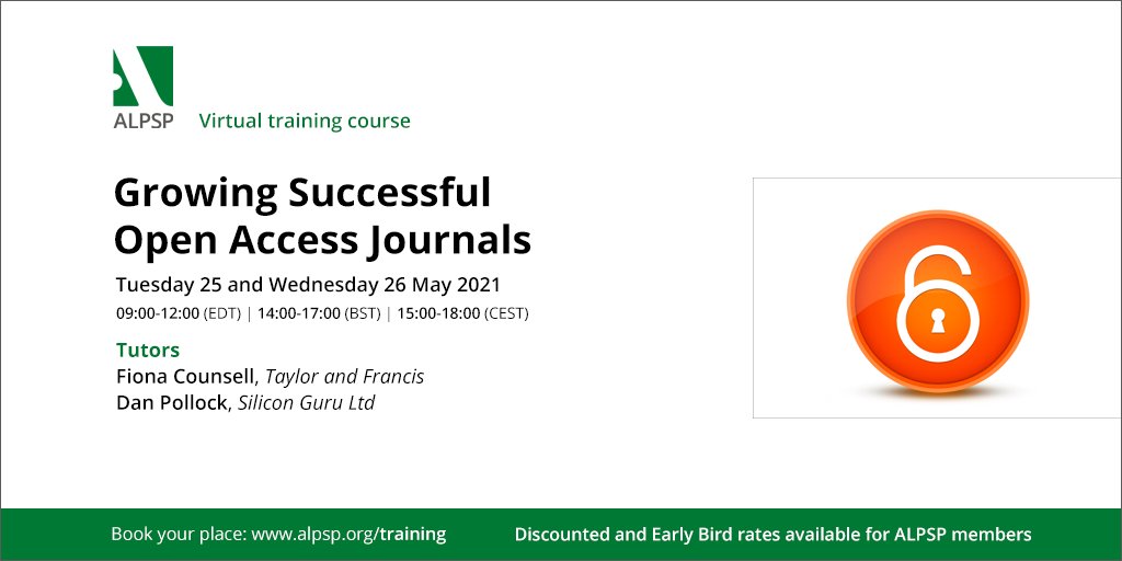 Join our practical, hands-on exploration of launching, converting, running and developing Open Access journals. #scholcomm #training #publishing #OA #OpenAccess #Journals <a href="/FionaCounsell/">Fiona Counsell</a> <a href="/tandfnewsroom/">Taylor&Francis News</a> ow.ly/djSN30rydK9