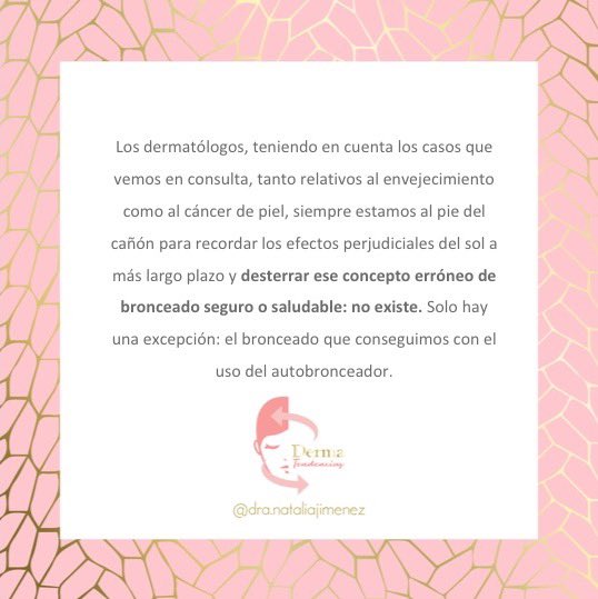 🆕Nueva entrada en mi Blog #Dermatendencias: todo sobre los #autobronceadores! 🤎
Texto completo en el siguiente link:
nataliajimenezdermatologa.com/2021/04/06/el-…