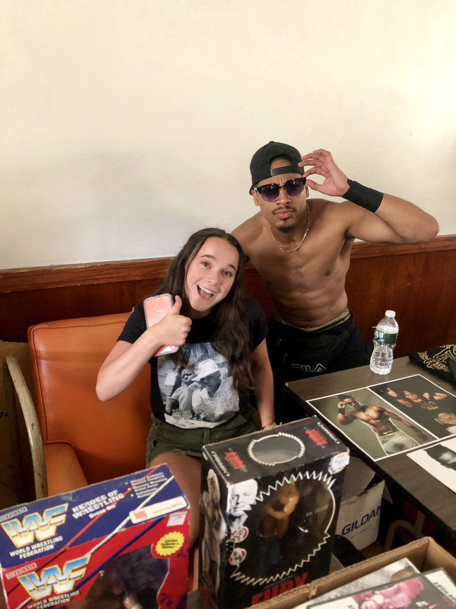 My youngest daughter Sara with Christian Casanova @Kill4nova! So happy that I got this picture. Sara doesn’t come to shows anymore, but she did this day! #Daughter #wrestling #cultureszn #wwe #nxt #205live