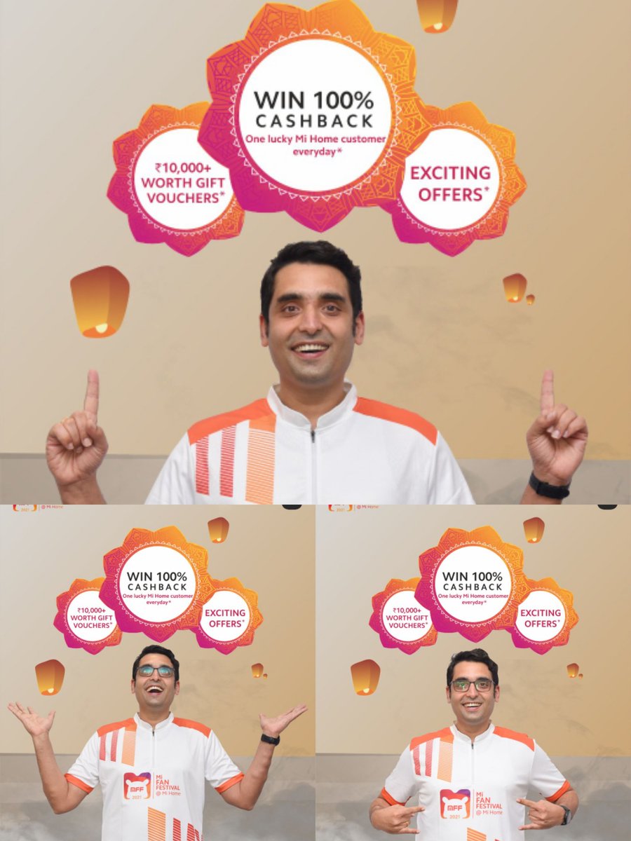 sajurathnampr's tweet photo. The Mi Fan Festival at Mi Home is here! With exciting consumer offers, 100% cash back for 1 lucky customer everyday and ₹10,000 worth gift vouchers, what are you waiting for?

For you creators, take part in the #UnboxWithMi and #HumourMi contests to win grand prizes! https://t.co/ksJJs6Xqgl