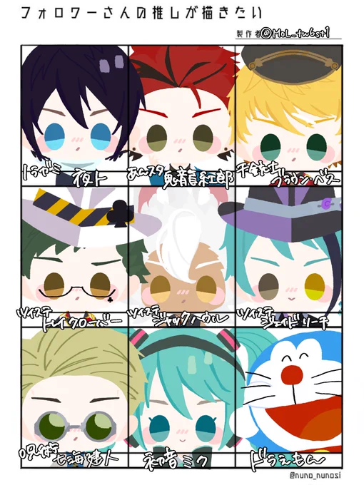 #フォロワーさんの推しが描きたい vol.1
ちぎりぱんムギュッ 