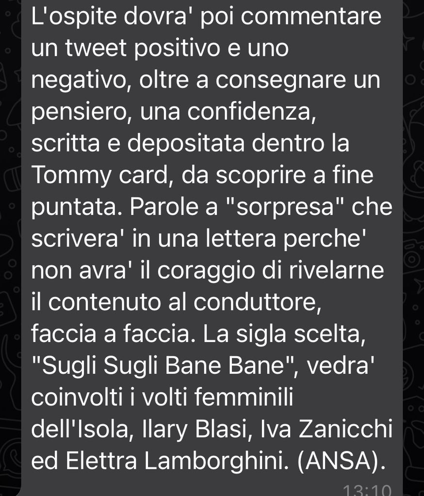 Parpiglia's tweet photo. #tommasozorzi 🤞🍀 https://t.co/dGEnB6NGNZ