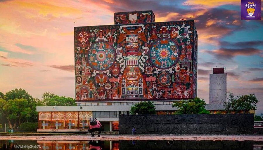 UNAM_MX's tweet photo. #BoletínUNAM La Biblioteca Central cumplió 65 años de vida. Constituye un espacio fructífero entre la información y las comunidades lectoras, donde se genera investigación, innovación y extensión de la cultura. ¡#GOYA! > https://t.co/OUPxPiK1Wv
#PontePumaPonte😷 https://t.co/QXCVPGA7Ew