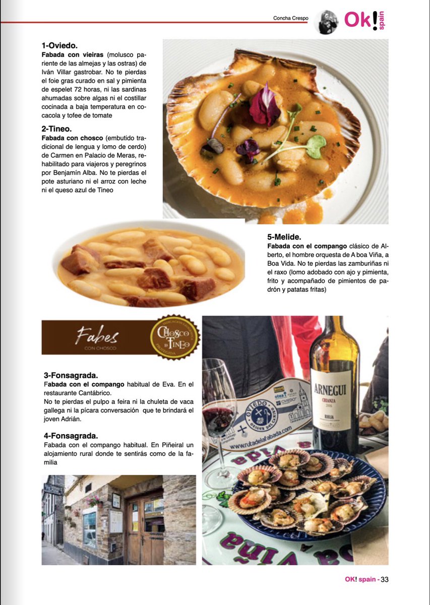 RutadelaFabada's tweet photo. Gracias a @conchacrespo por el artículo en #OKSpain, “La fabada también es para la primavera” sobre la #rutadelafabada 2021 y el #CaminoPrimitivo de Oviedo a Santiago que hicimos este año en 👏🏻👏🏻👏🏻
Revista completa en https://t.co/RkkKvvcQoV https://t.co/2NsuHHa88l