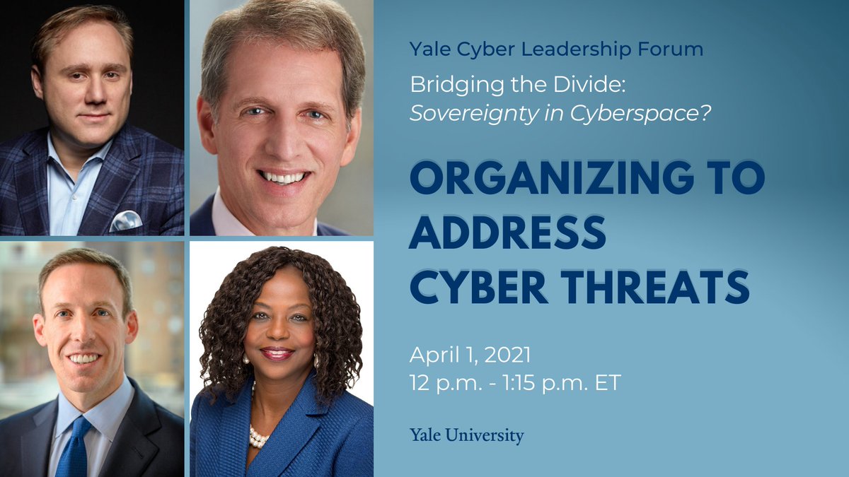 Yale Cyber Leadership Forum tweet media