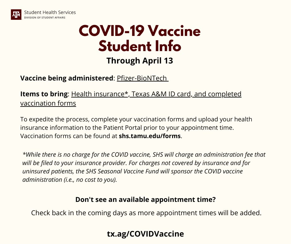 Texas A&M University Health Services tweet media