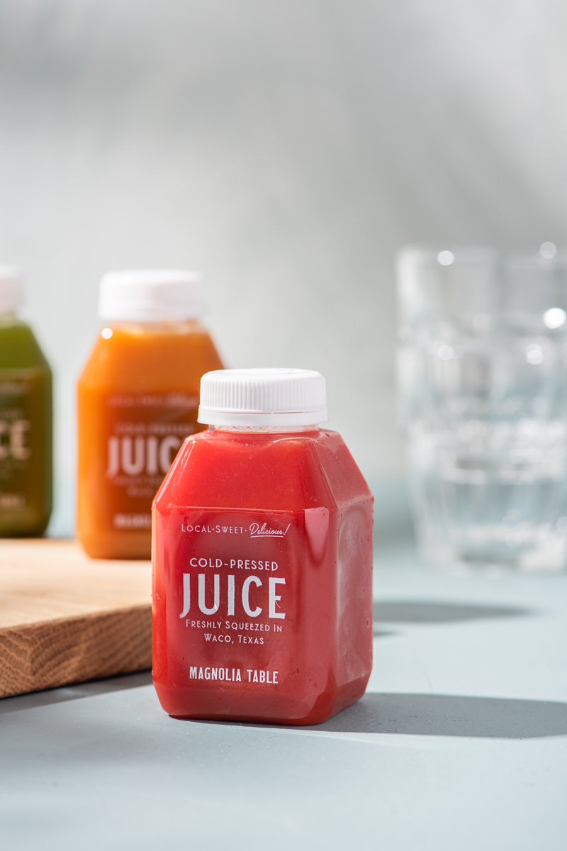 magnoliatable's tweet photo. Freshly squeezed juices to jumpstart your day—whether you’re dining in or on the go. Swing by to try one! #MagnoliaTable https://t.co/xej9ndBcmG